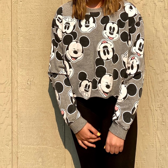 Disney Other - Mickey Mouse cropped sweatshirt